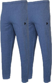 2-Pack Donnay Joggingbroek rechte pijp dunne kwaliteit - Sportbroek - Heren - Maat M - Donkerblauw gemeleerd