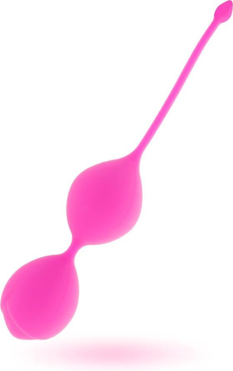 Intense toys - vaginale ballen - training bekkenbodem - roze - 3.5 x 20cm - kisha hot pink.