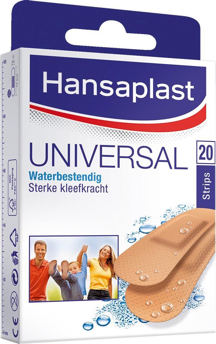 Hansaplast Universal  Pleisters - 20 strips