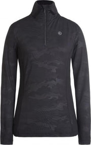 Luhta Hailuoto dames ski pulli met rits zwart