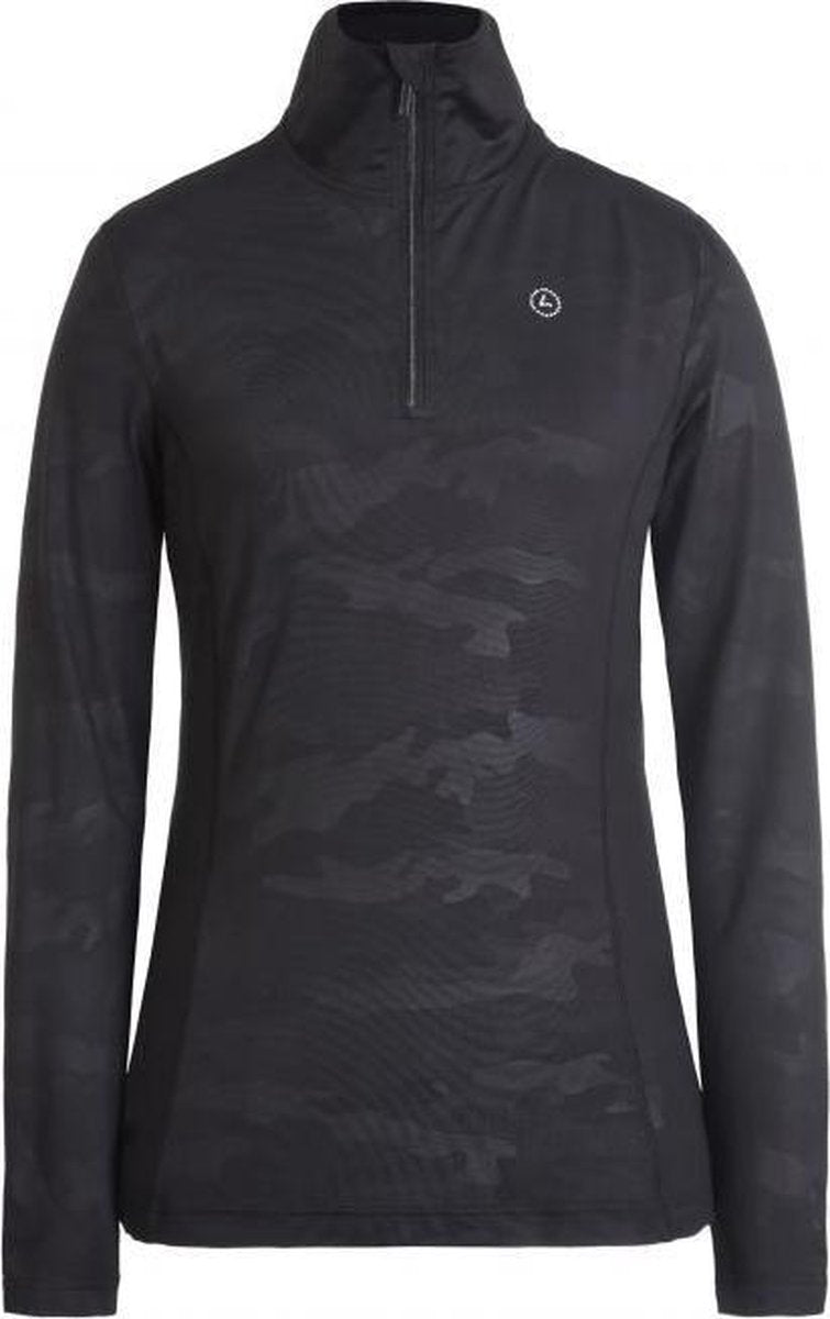 Luhta Hailuoto dames ski pulli met rits zwart