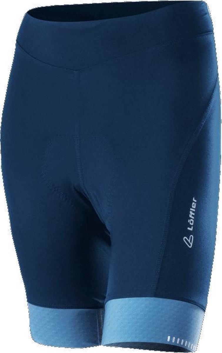 Löffler Fietsbroek Tights Dames Polyamide Donkerblauw Maat 46