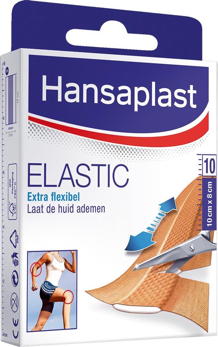 Hansaplast Elastic Pleisters - 1m x 8cm
