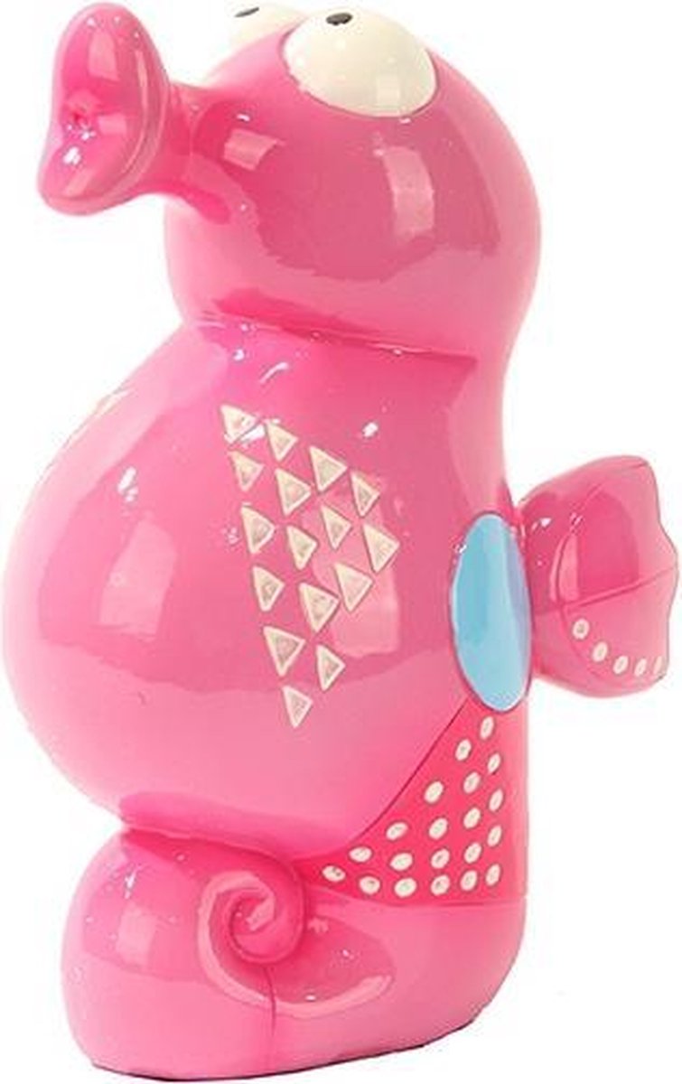 Spaarpot roze zeepaardje