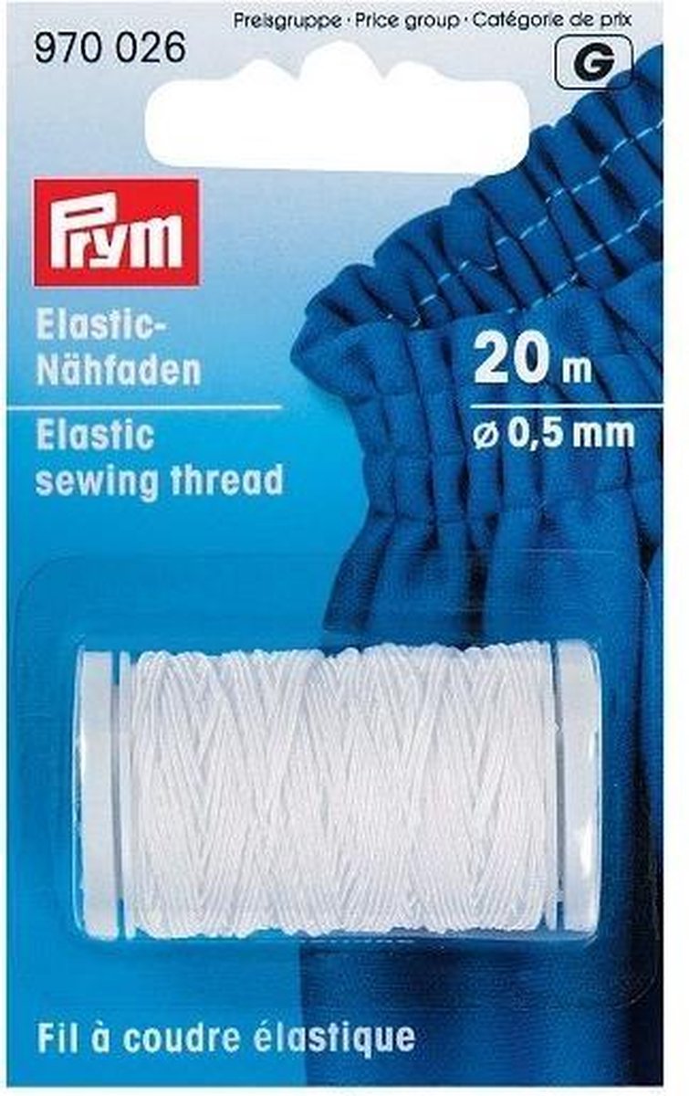 Prym - Elastisch Naaigaren - Wit 970026 - 20 m x 0