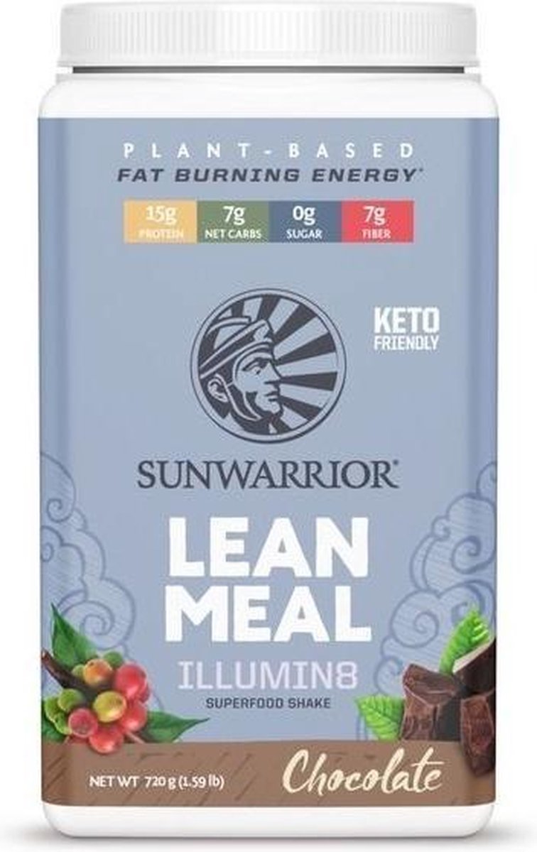 SUNWARRIOR LEAN MEAL ILLUMIN8 Chocolade 720 GRAM