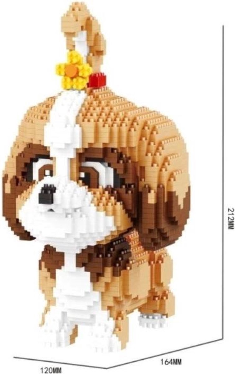 Diamond Bricks - Hond met strikje