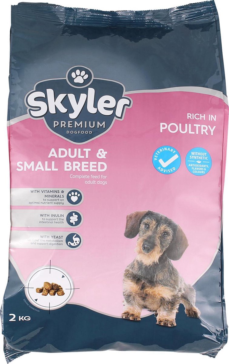SKYLER PREMIUM dogfood ADULT & SMALL BREED 2 kg