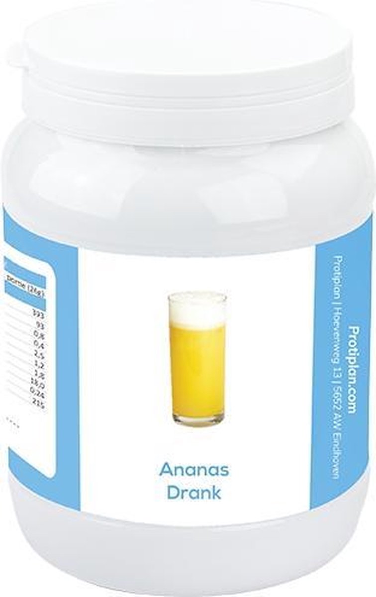 Protiplan | Voordeelpot Ananas Drank | 1 x 450 gram | Eiwitpoeder | Proteine shake | Past in een koolhydraatarme levensstijl