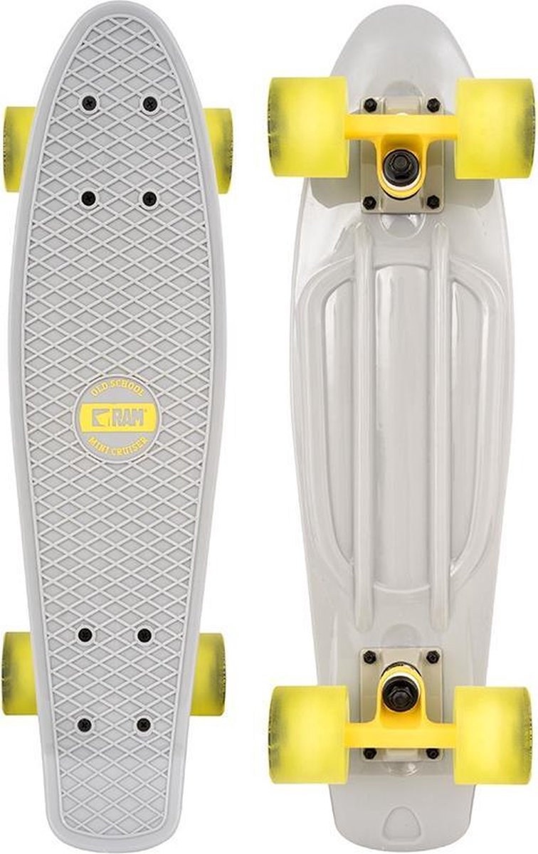 Ram Skateboard Old School 60 Cm Wit
