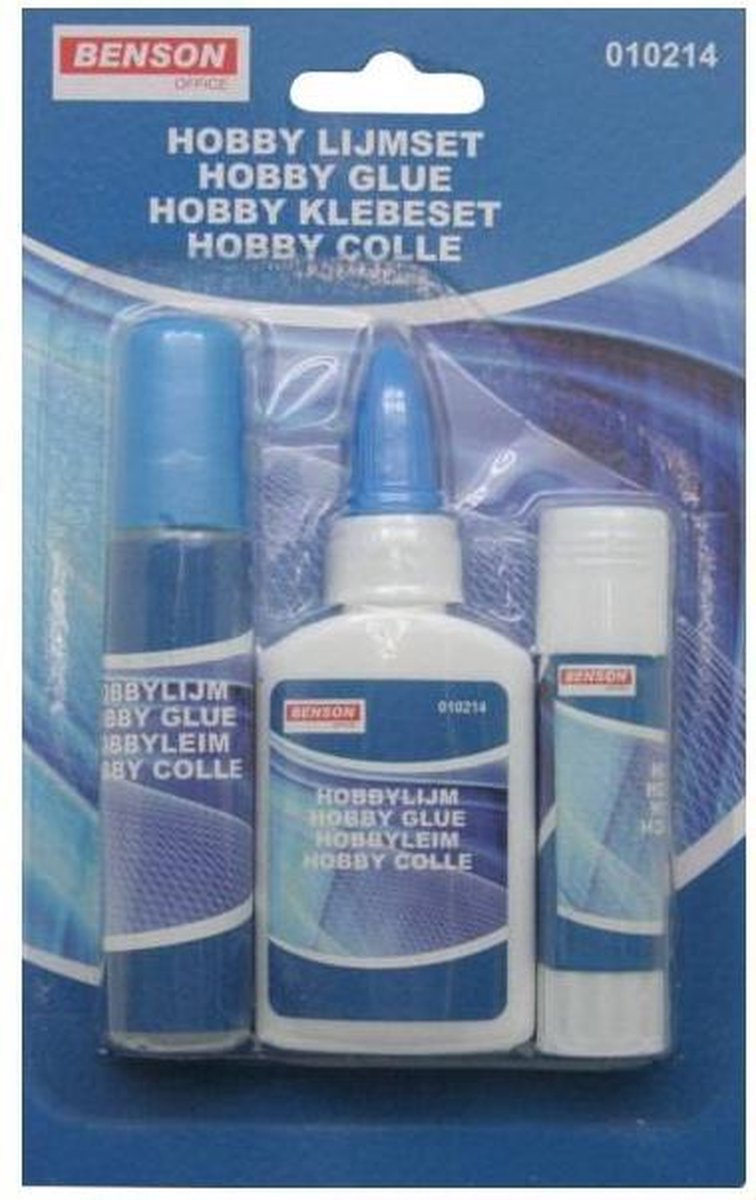 Hobby Lijm Set (3 Delig)