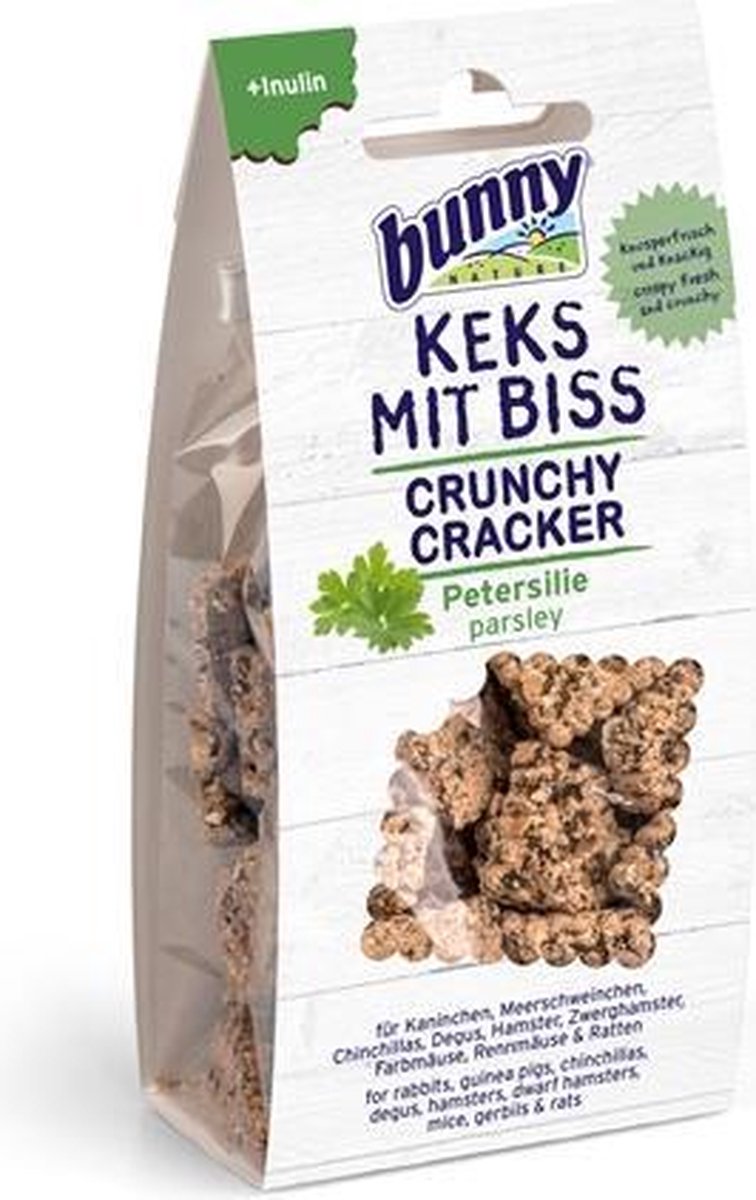 Bunny nature crunchy cracker peterselie - 50 gr - 1 stuks
