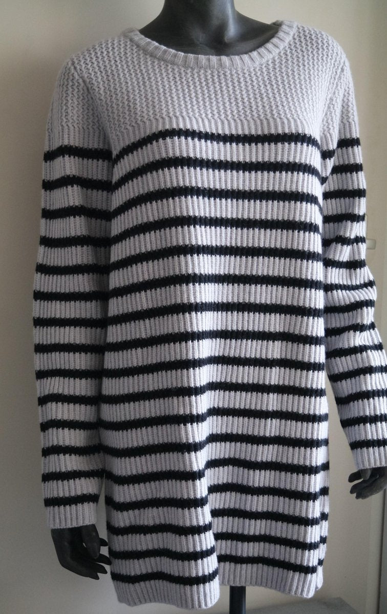 Gaastra Armine Trui - Grijs/ Zwart Gestreept - Maat 3XL