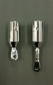 Verstelbaar eindstuk 25mm-Bootkap-Bimini top-RVS koppeling