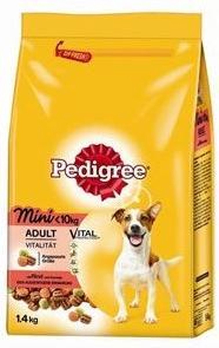 Pedigree Vital Protection Mini Adult Brokken - Rund & Groenten - Hondenvoer - 4 x 1.4kg