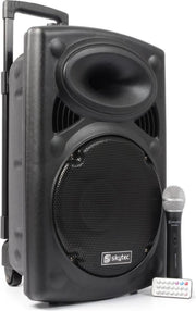 SkyTec ST090 Mobiele geluidsinstallatie 12 met Microfoon 250 watt