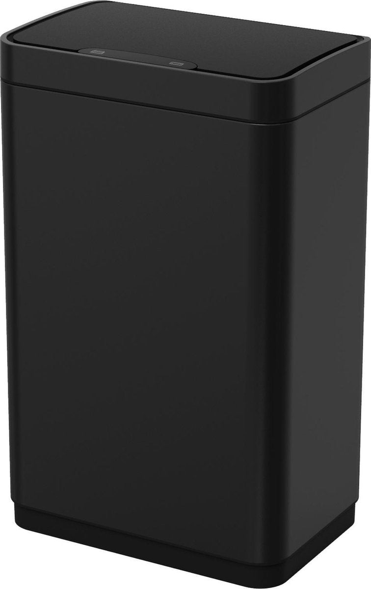4cookz® Iowa Duo sensor afvalscheidingsprullenbak 2x 22 L - mat Zwart