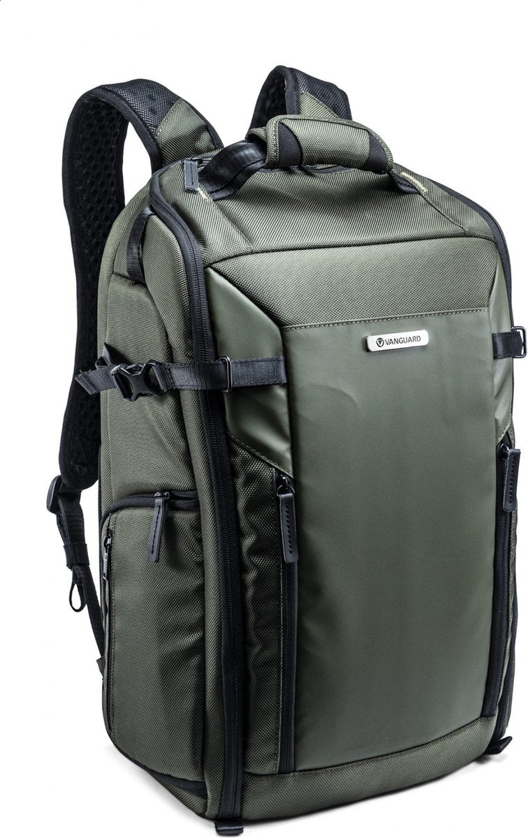 Vanguard Veo Select 48 BF GR | Camera Rugtas XL | 5 lenzen 2 x SLR | 15 inch laptop | Airflow | Groen