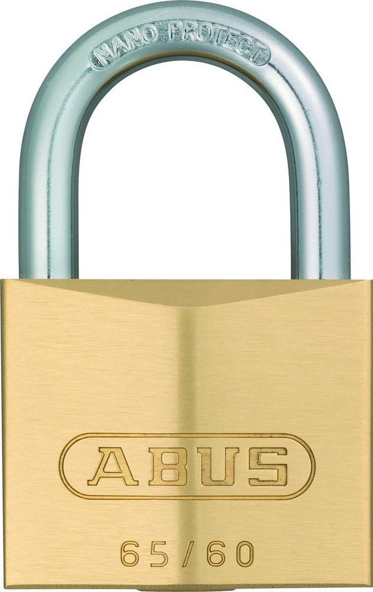 Abus 65/60 - Hangslot - 60x91x19 mm - 6 cm - Goud