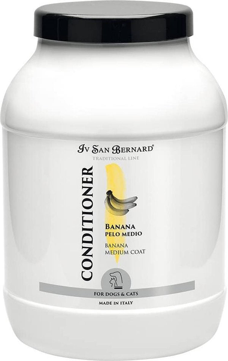 I.s.b. Vachtconditioner Banana Medium Coat 3000 Ml Wit