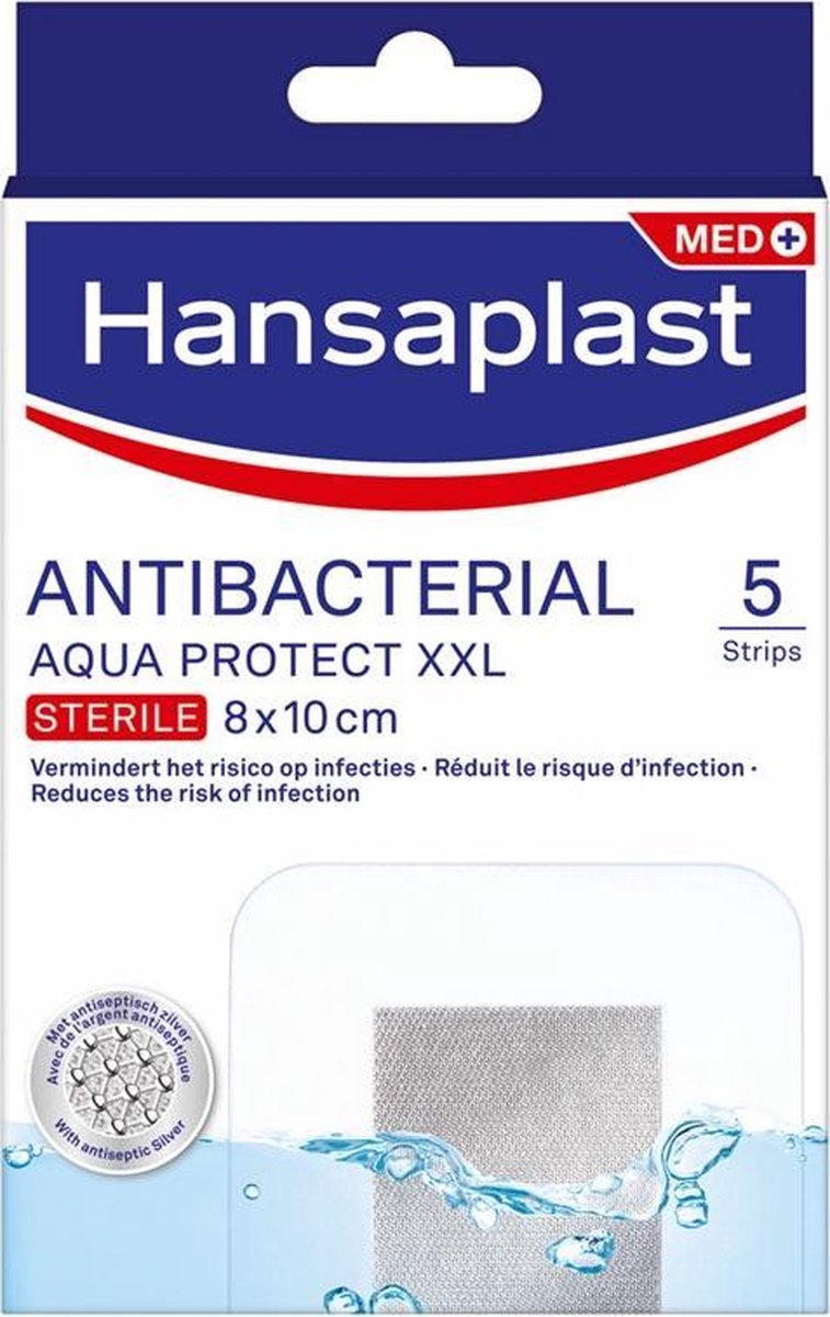 Hansaplast Antibacterieel Aqua Protect XXL 5 stuks
