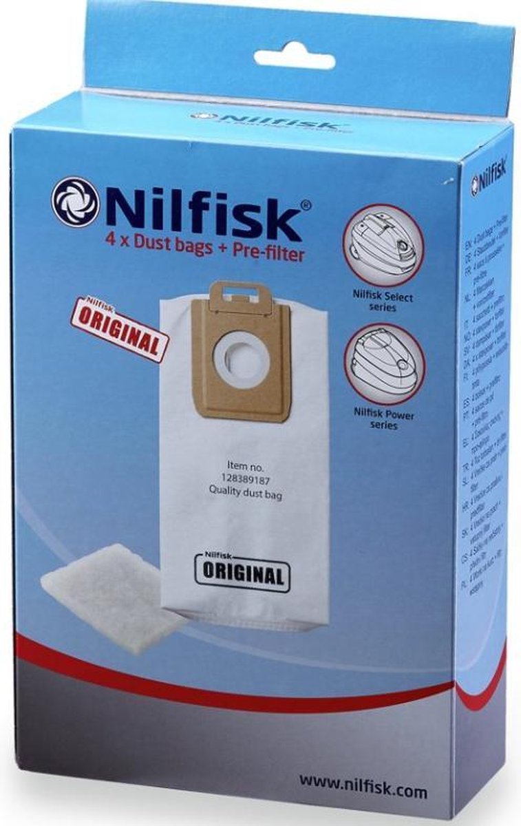 Nilfisk stofzuigerzakken origineel Power en Select Serie