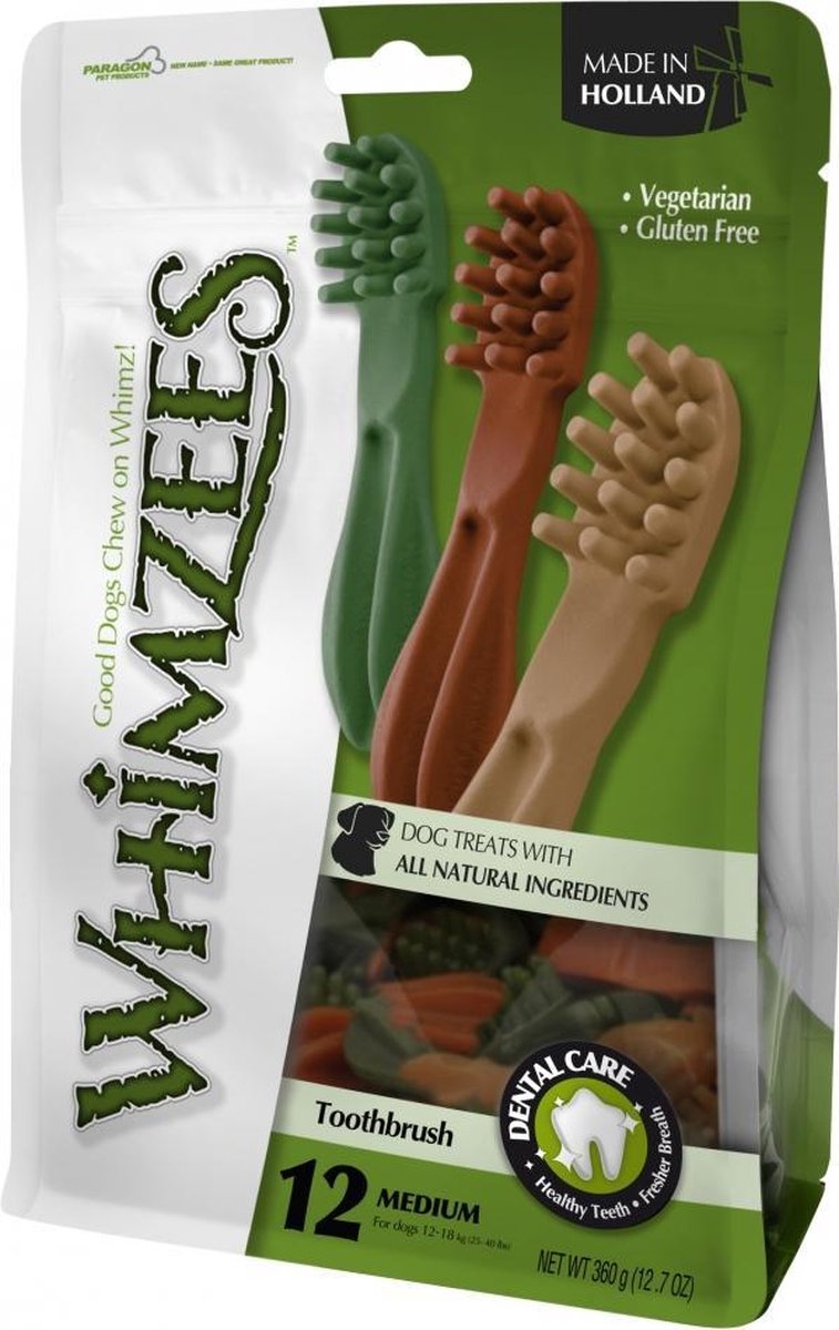 Whimzees tandenborstel star 12st M/11
