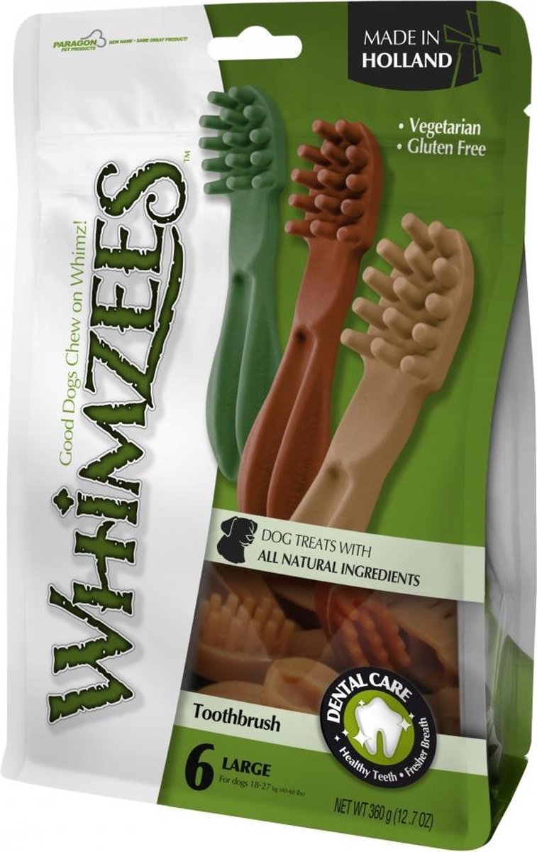 Whimzees tandenborstel star 6st L/14