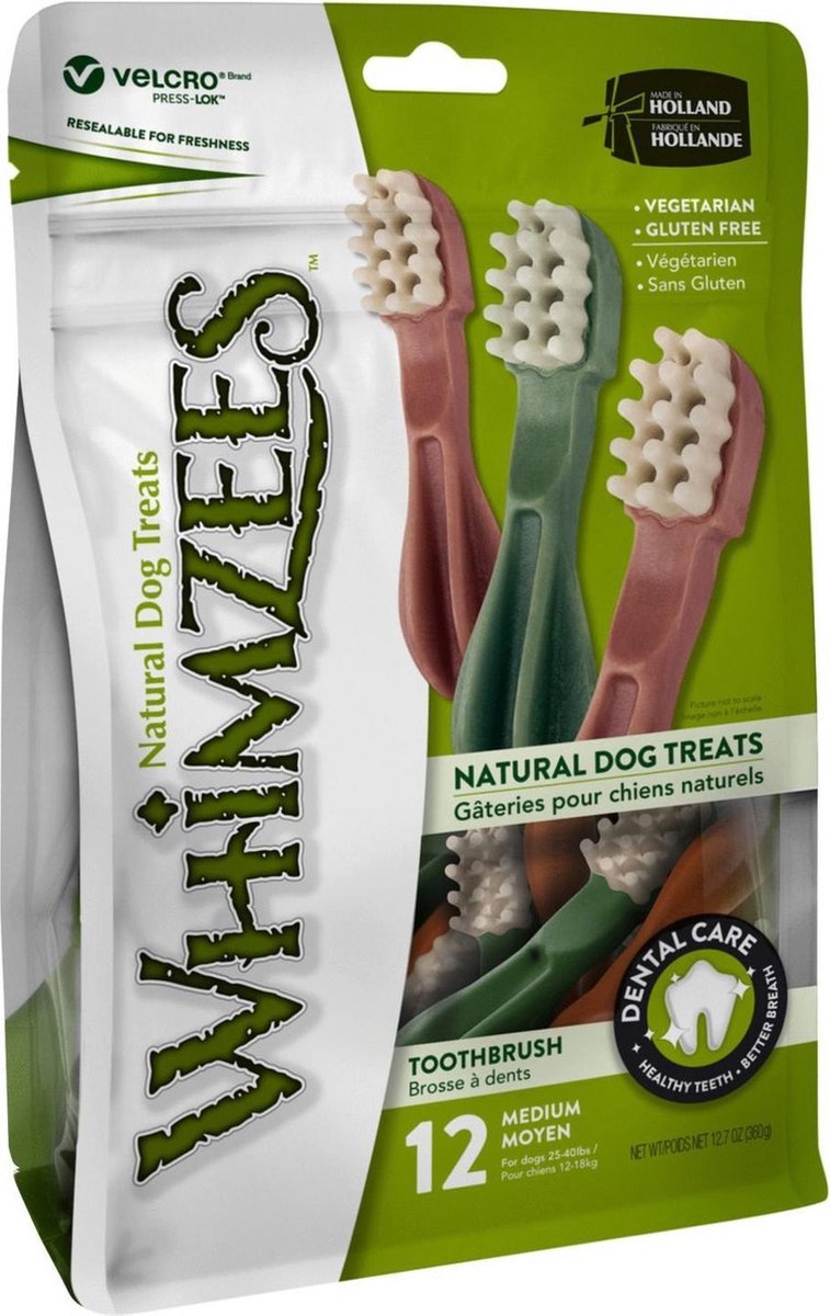 Whimzees Tandenborstel Medium Hondensnacks - 11