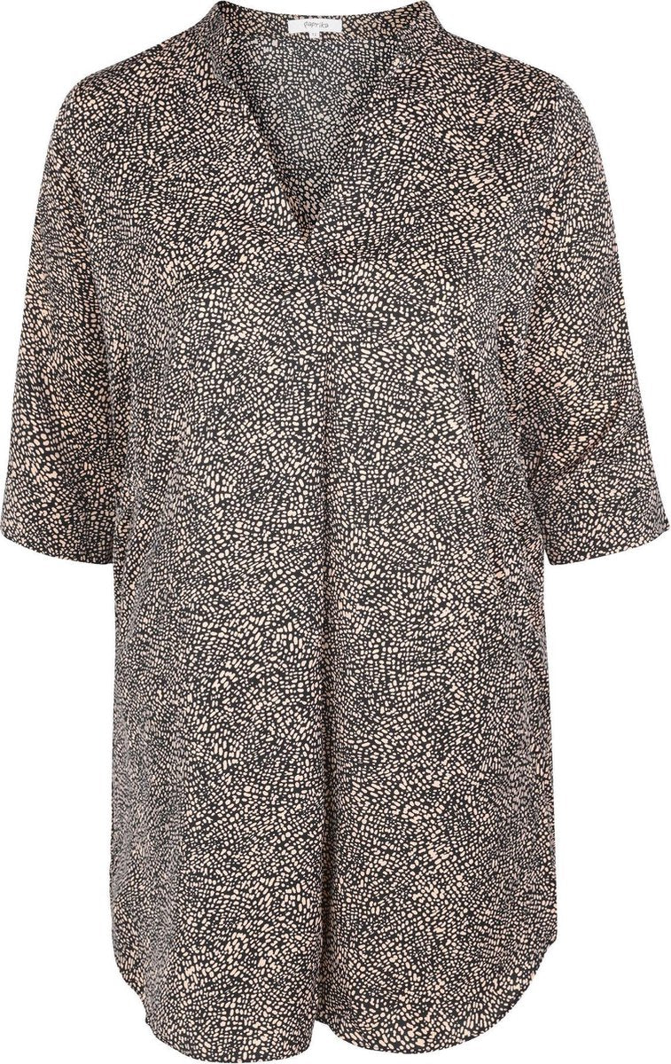 Jurk met tweekleurige print