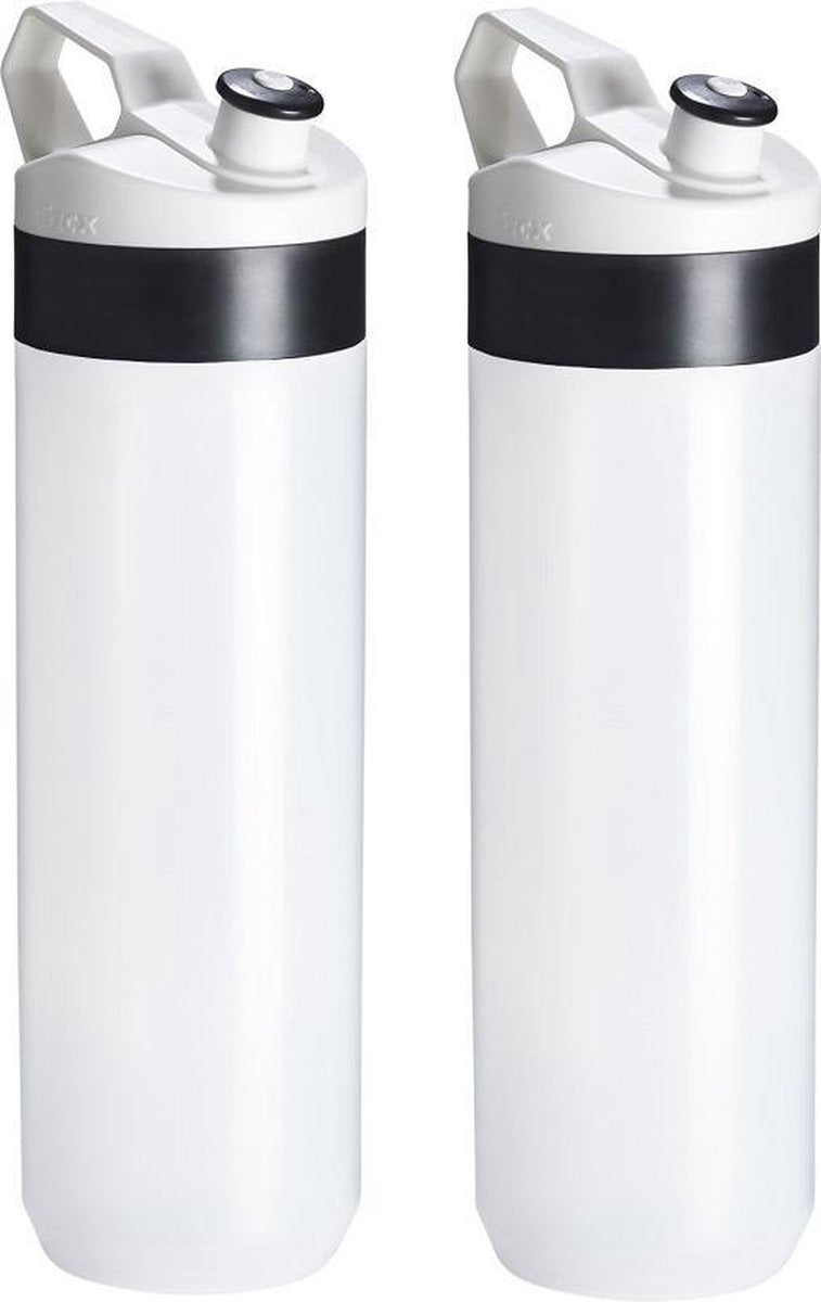 Tacx Bidon Fuse Zwart transparant wit 2 stuks - sportbidon -