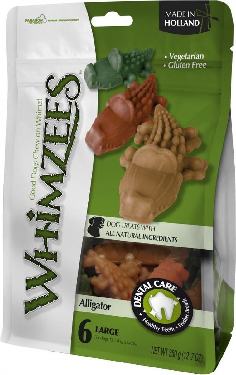 Whimzees krokodil 6st L/11