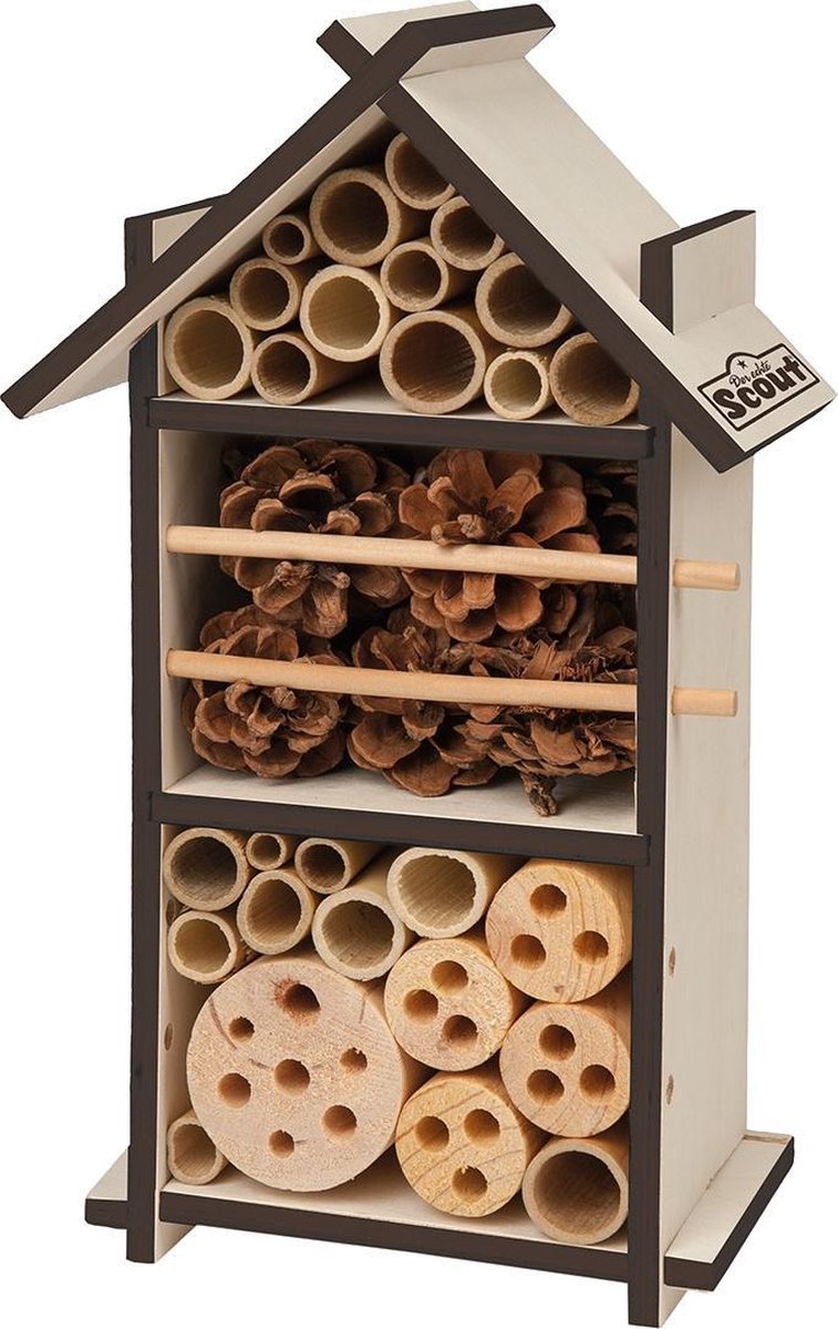 Happy People Insectenhotel Scout 16 X 28 Cm Hout Naturel/bruin