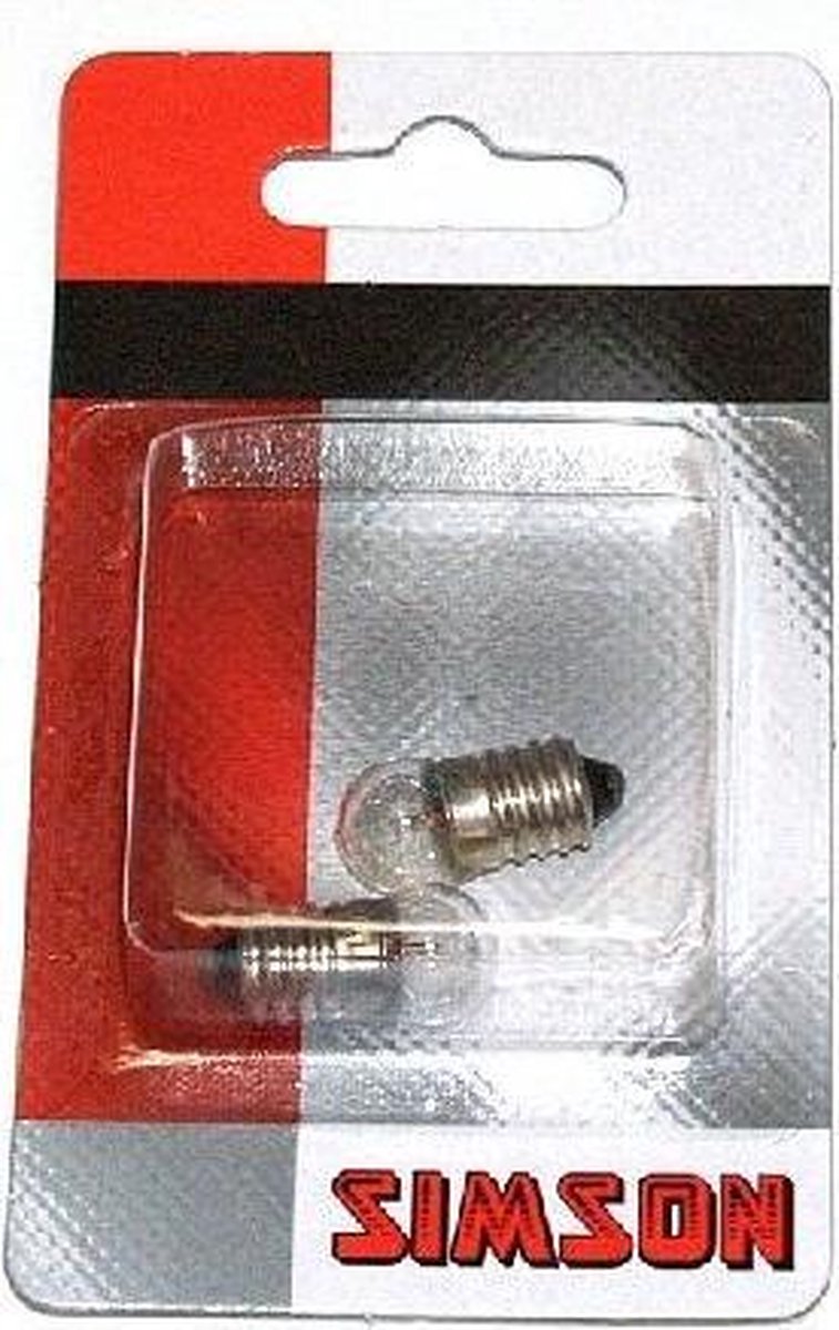 Simson Fietslampen Achter 6 Volt Glas Transparant 2 Stuks