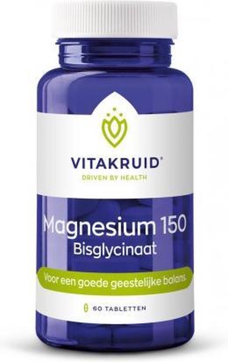 Vitakruid Magnesium 150 Bisglycinaat 60 tabletten
