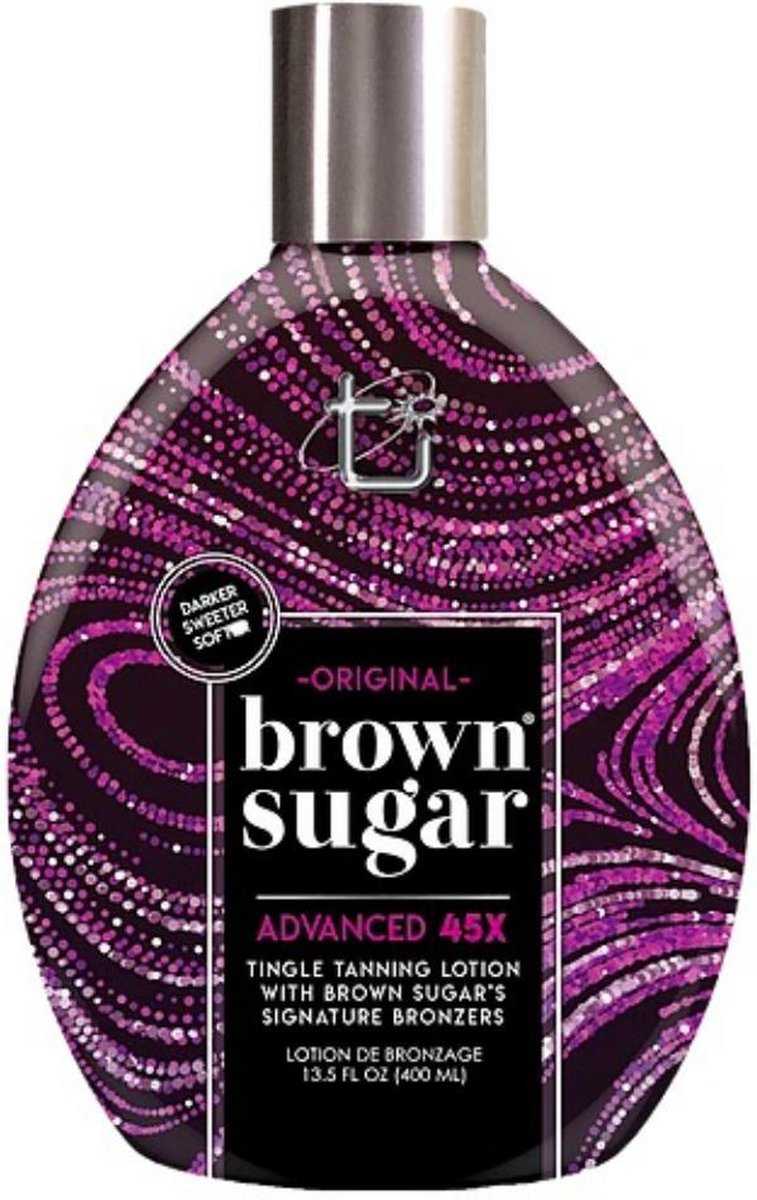 BROWN SUGAR ORIGINAL DARK Zonnebankcreme 45X BRONZER + TINGLE - 400 ml