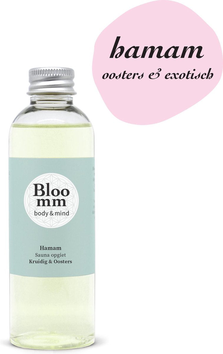 Bloomm Saunageur Opgietconcentraat Hamam Kruidig & Oosters. 100ml.