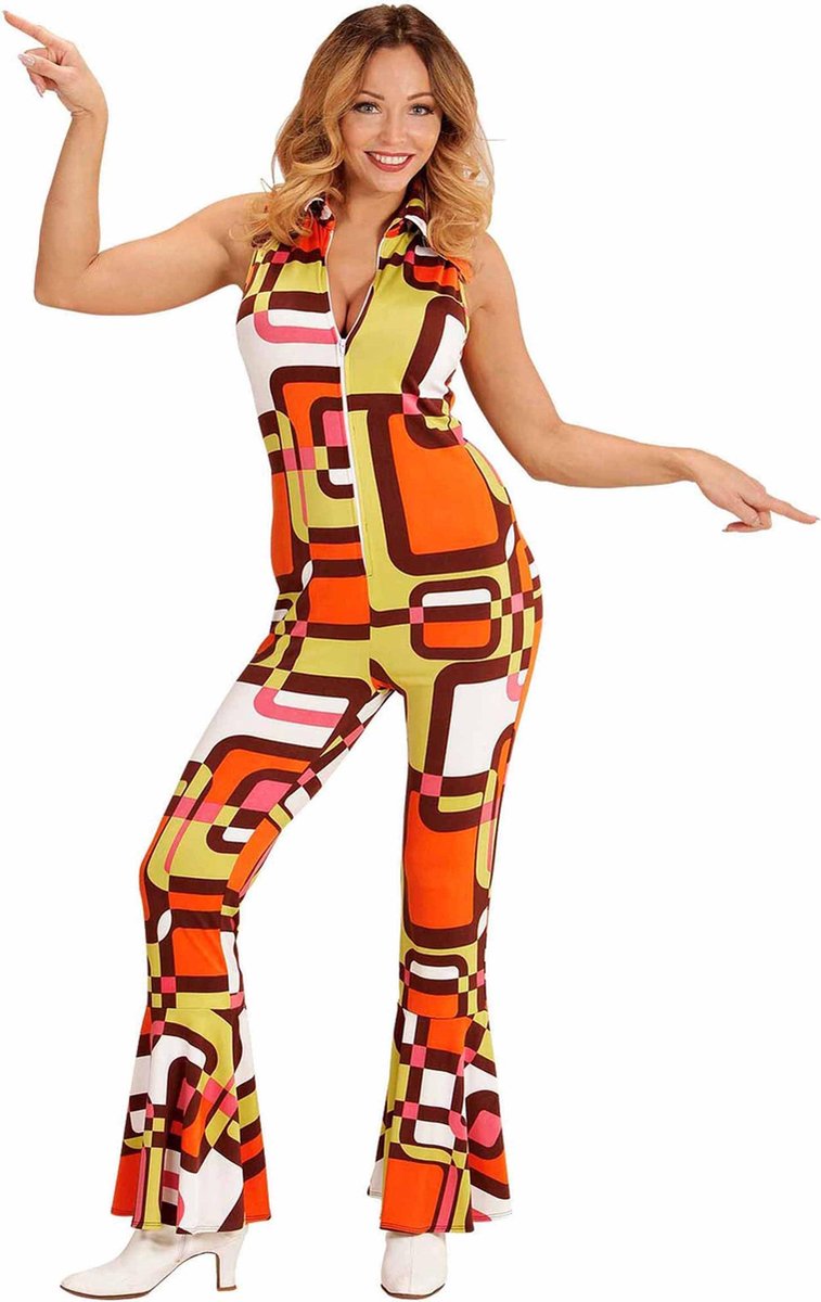 Groovy jaren 70 retro kostuum voor vrouwen - Volwassenen kostuums