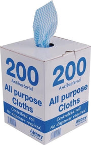 Multifunctionele antibacteriële doekjes blauw