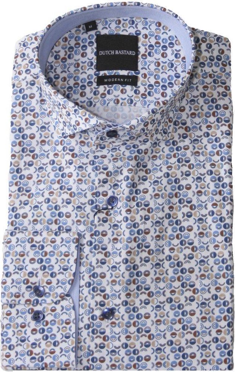 Dutch Bastard Lange mouw Overhemd - DT20-5010 Wit (Maat: XXXL)