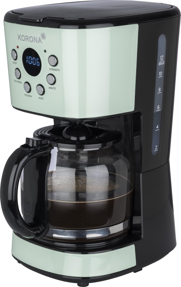 Korona 10665 - retro koffiezetapparaat - mint groen