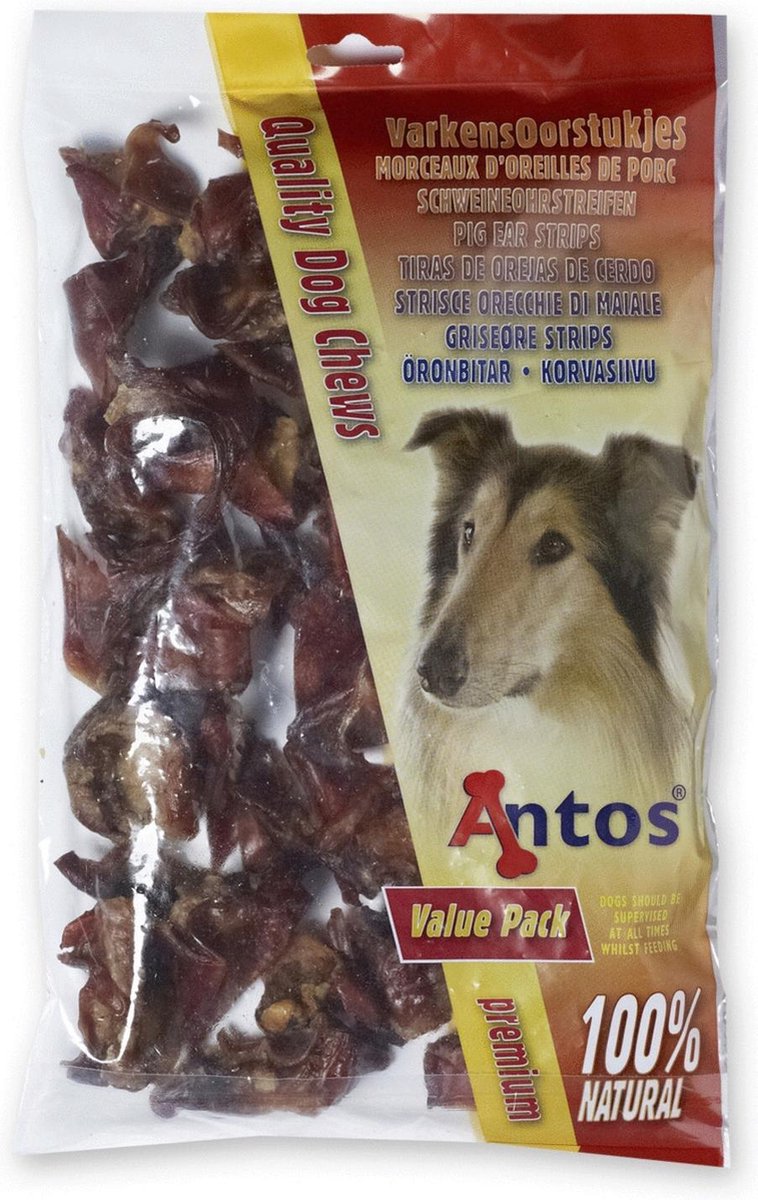 Antos Oorstukjes - Hondensnacks - Varken 500 g