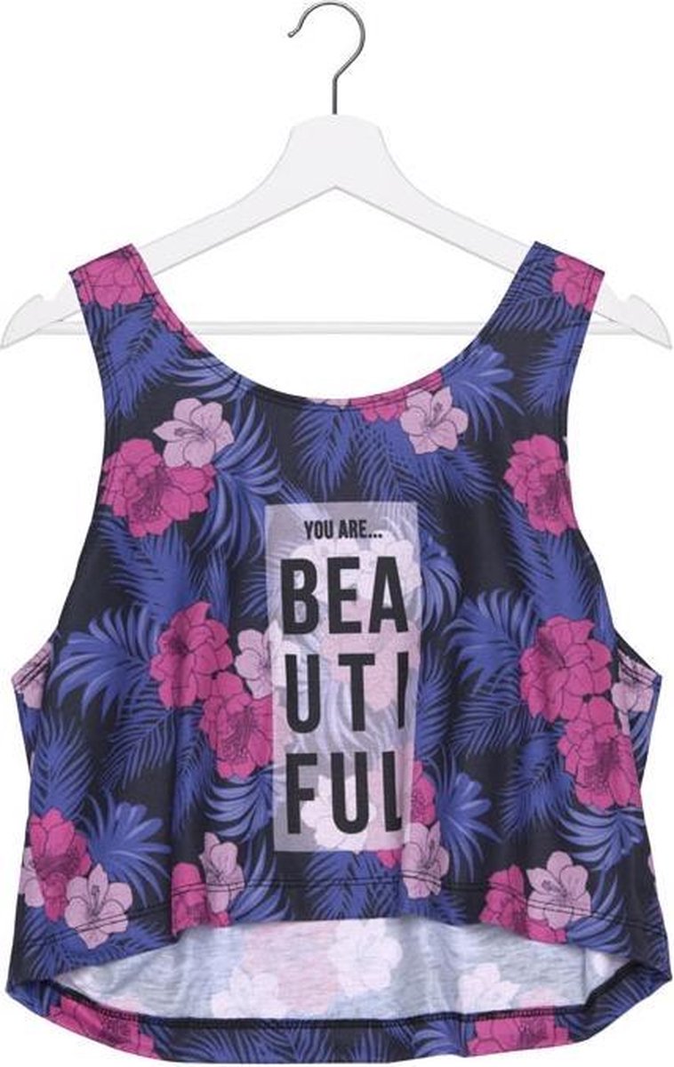 Zumprema - Beautiful Flowers - Crop Top - Paars