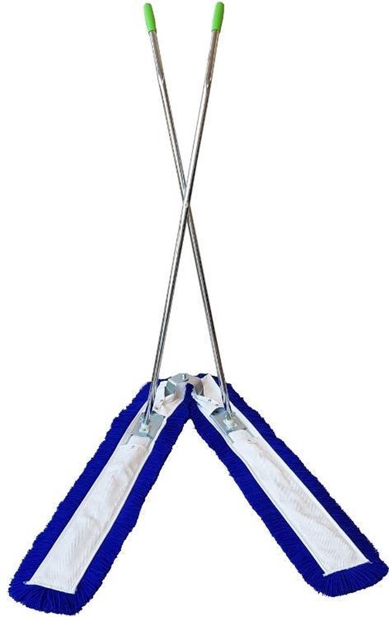 Schaarzwabber set compleet met 2x100cm hoezen - Droog stofvrij maken van grote ruimtes