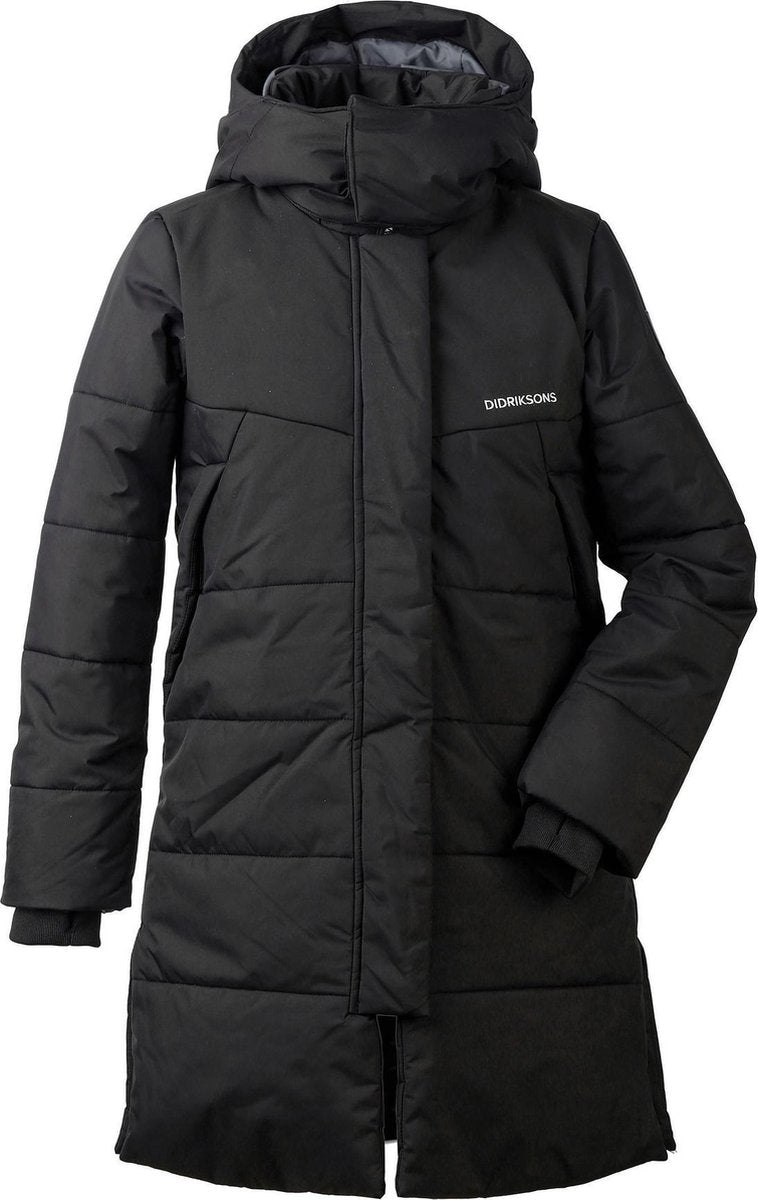 Didriksons Sherin Girls Puff Parka  Jas - Maat 128/134  - Meisjes - zwart