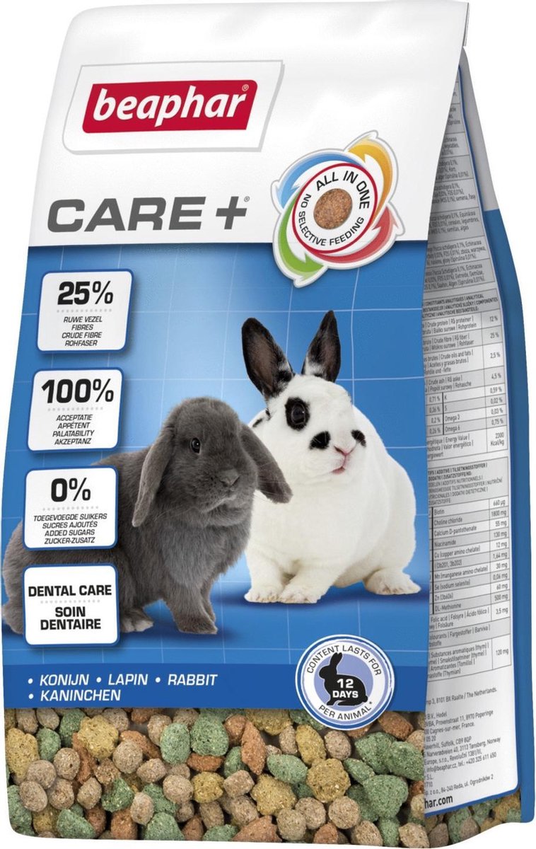 Beaphar Care+ Konijn - 250 gr - Konijnenvoer