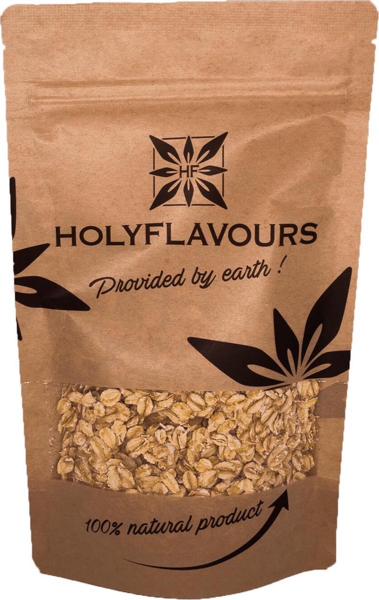 Havervlokken Grof Glutenvrij - 100 gram - Holyflavours -  Biologisch gecertificeerd