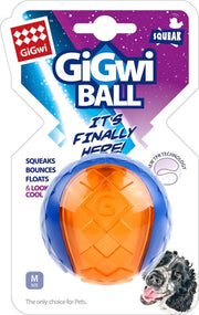 GiGwi GiGwi BALL SQUEAK Hondenspeelgoed - 6cm - Orange - Duurzaam - Ontwikkeling Intelligentie