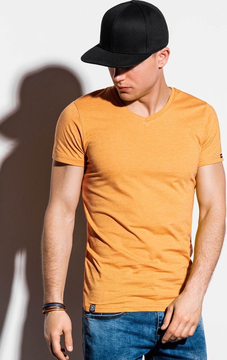 Heren - T-shirt - S1041 - Safari - Geel