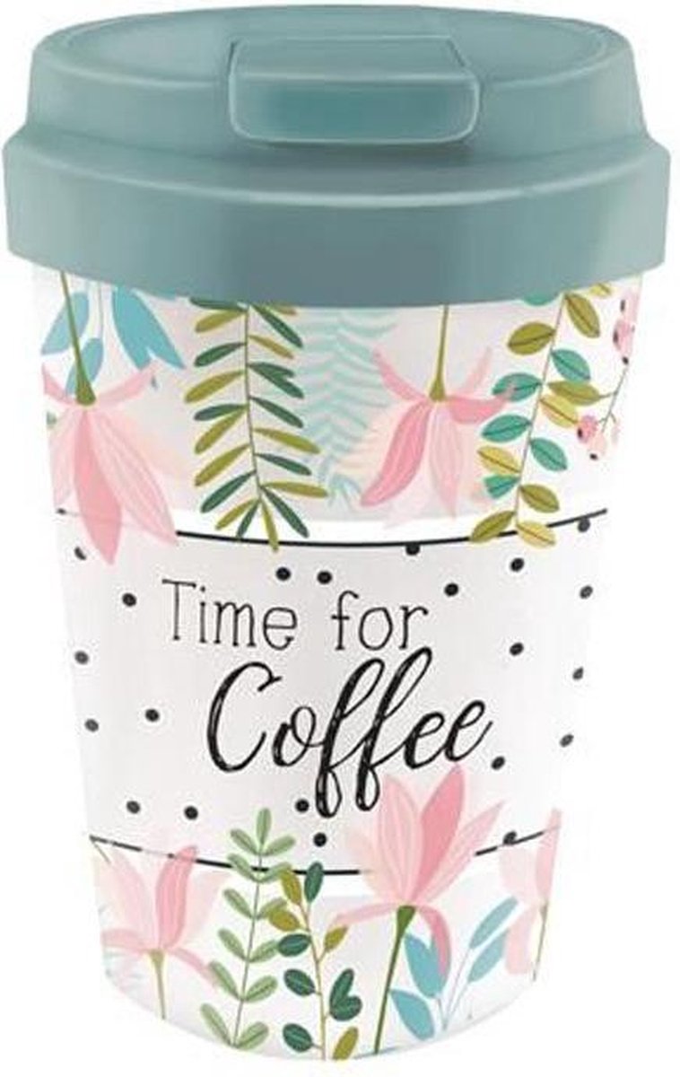 PLA/plant bioloco beker to go 350ml - Time for Coffee